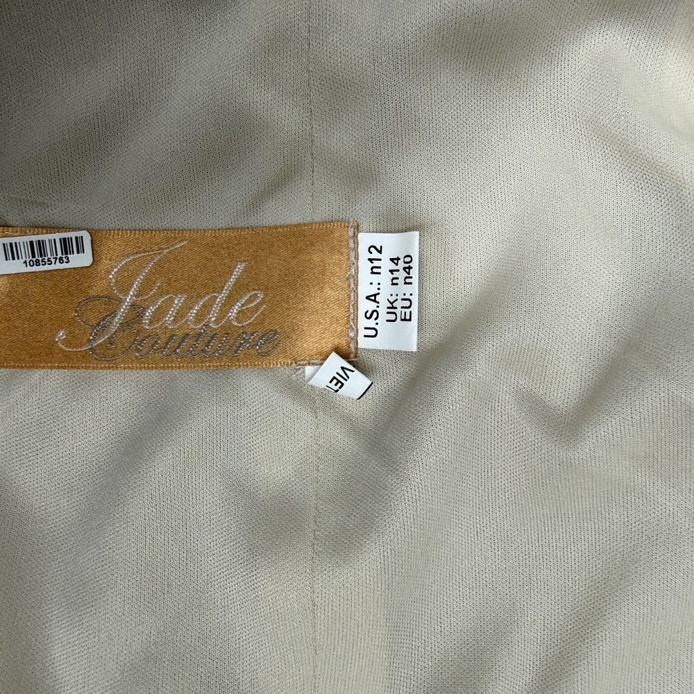 Mother of the Bride Formal Gown Size 12 Champagne - Picture 12 of 13